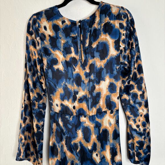 Anthropologie Blue and Tan Maxi Dress - Picture 6 of 6